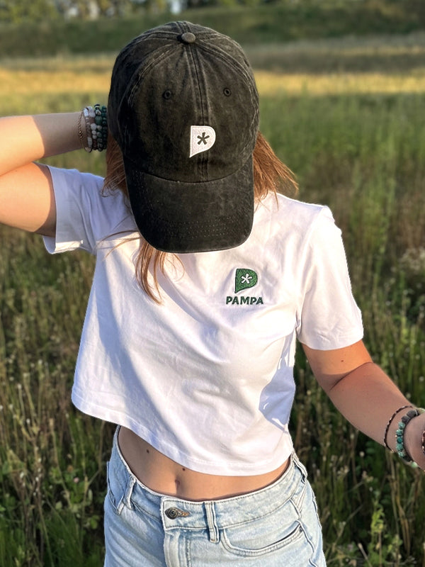 Crop top brodé