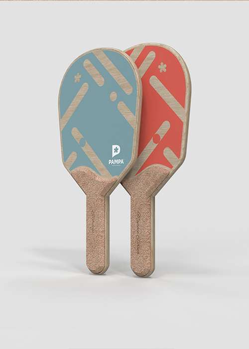 Héritage - Set de raquettes de plage élégante