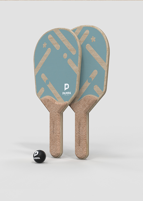 Héritage - Set de raquettes de plage élégante