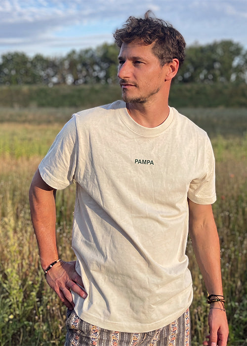 T-Shirt brodé Natural Raw